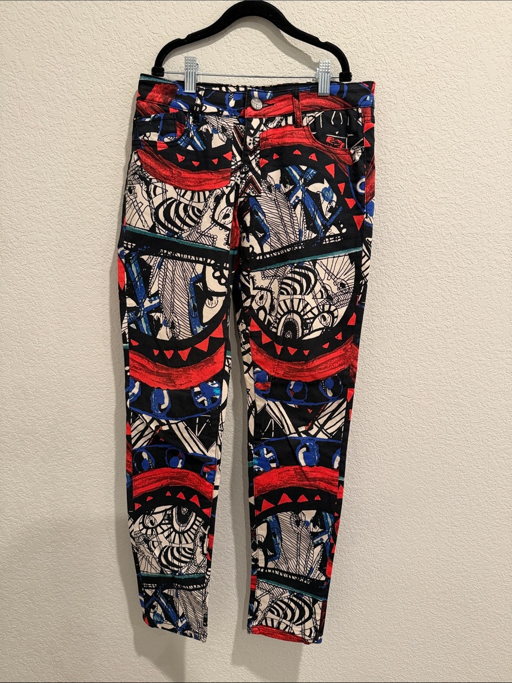 Desigual Women’s Abstract Graphic Leggings - Red, Blue, Black
